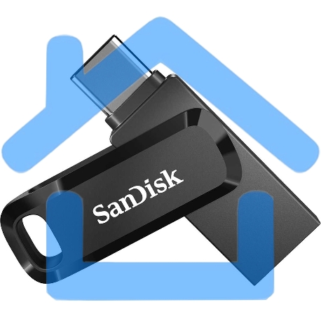 Флешка USB Sandisk 128Gb Ultra Dual  Go SDDDC3-128G-G46 USB3.1 черный