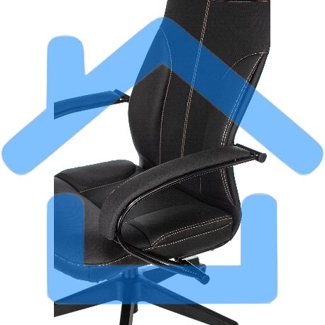 Кресло руководителя Бюрократ CH-608/ECO черный, искусственная кожа, крестовина пластик-3