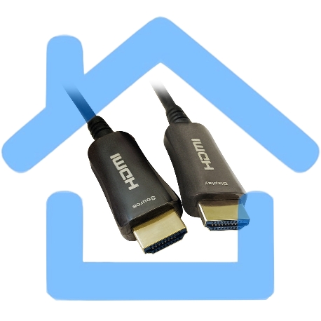 Кабель аудио-видео Digma HDMI 2.0 AOC HDMI (m)/HDMI (m) 20м. позолоченные контакты черный-1