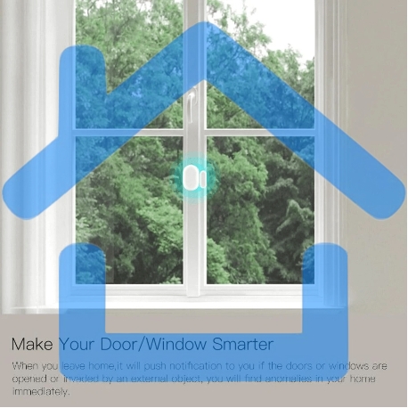 Датчик открытия дверей и окон MOES Door&Window Sensor ZSS-X-GWM-C, Zigbee, CR2032-4