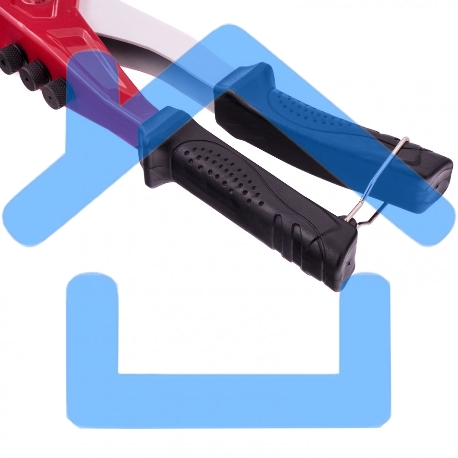 Заклепочник литой Matrix, поворотный, 290 мм, 0-360 заклепки 2,4-3,2-4,0-4,8 мм/, PRO 40547-2