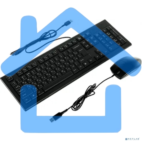 Комплект клавиатура + мышь A4 Bloody KR-8520D / USB/ Wired / черный-1