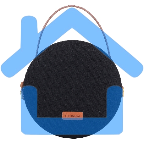 Колонка портатитвная Hyundai H-PAC500 черный 8W 1.0 BT/3.5Jack 10м 2200mAh