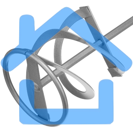 Миксер для красок и штукатурных смесей, 100х9х600мм, шестигранный хвостовик Сибртех-2