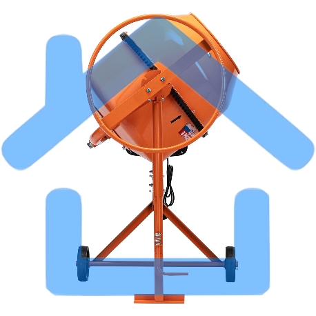 Бетоносмеситель Сибртех БСН-130П 500 Вт, 130 л, полиамидный венец-14