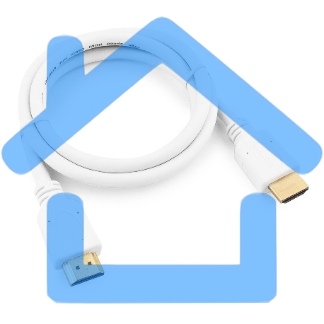 Кабель Cablexpert HDMI CC-HDMI4-W-1M, 19M/19M, v2.0, медь, позол.разъемы, экран, 1м, белый, пакет