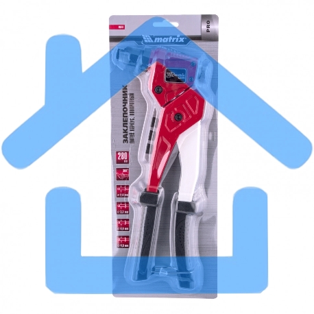 Заклепочник литой Matrix, поворотный, 290 мм, 0-360 заклепки 2,4-3,2-4,0-4,8 мм/, PRO 40547-6