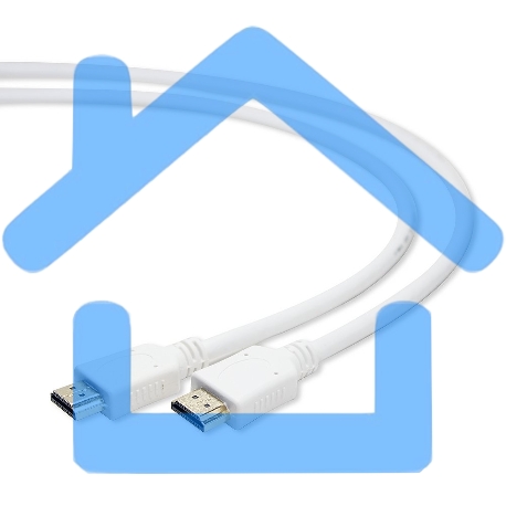 Кабель Cablexpert HDMI CC-HDMI4-W-1M, 19M/19M, v2.0, медь, позол.разъемы, экран, 1м, белый, пакет-3