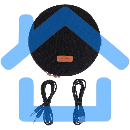 Колонка портатитвная Hyundai H-PAC500 черный 8W 1.0 BT/3.5Jack 10м 2200mAh-5