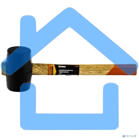 Киянка резиновая, 225 г, черная резина, деревянная рукоятка Sparta-1