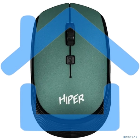 Мышь беспроводная HIPER HOMW-084 зеленый, 1600 dpi, радиоканал, USB, кнопки - 4-1