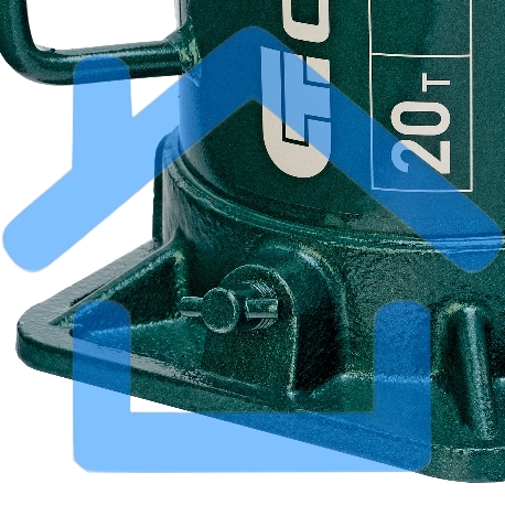 Домкрат гидравлический бутылочный, 20 т, 215-405 мм Сибртех-5