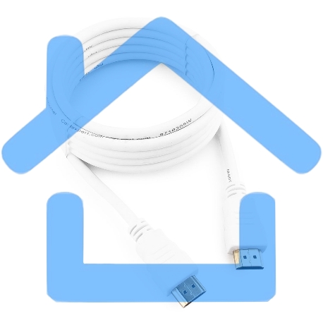 Кабель Cablexpert HDMI CC-HDMI4-W-10, 19M/19M, v2.0, медь, позол.разъемы, экран, 3 м, белый, пакет-4