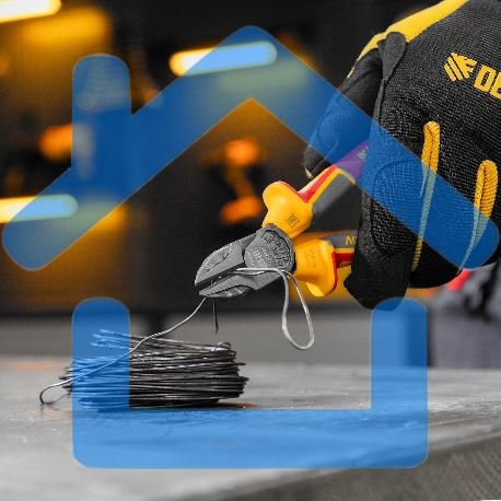 Бокорезы, диэлектрические рукоятки, до 1000 В, трехкомпонентные рукоятки, 160 мм Denzel-4