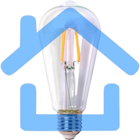 Лампа светодиодная филаментная Thomson E27, эдисон, 7Вт, 6500К, белый холодный, TH-B2341, 1 шт.-1