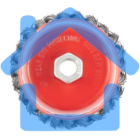 Щетка Matrix для УШМ, 100 мм, М14, 