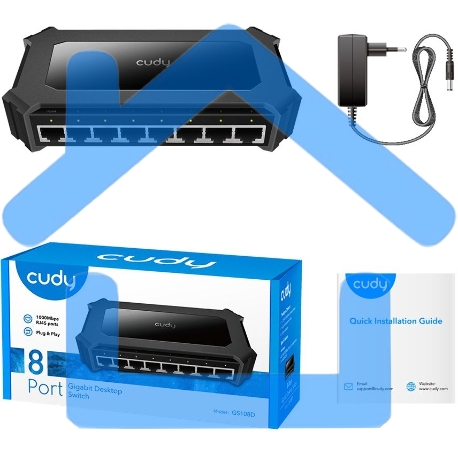 Коммутатор Cudy GS108D (L2) 8x1Гбит/с неуправляемый-4