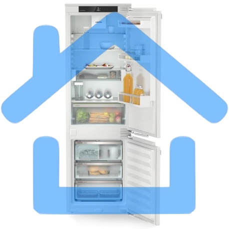 Встраиваемый холодильник Liebherr EIGER ICNd 5133-22 001 белый двухкамерный 190/83л морозилка снизу-1