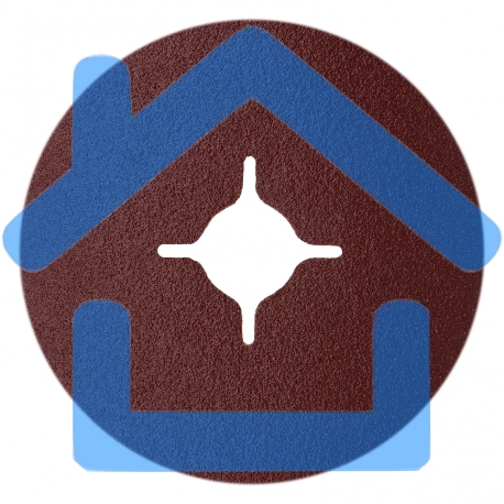 Круг фибровый Matrix, Р 80, 115 х 22mm, 5шт.-3