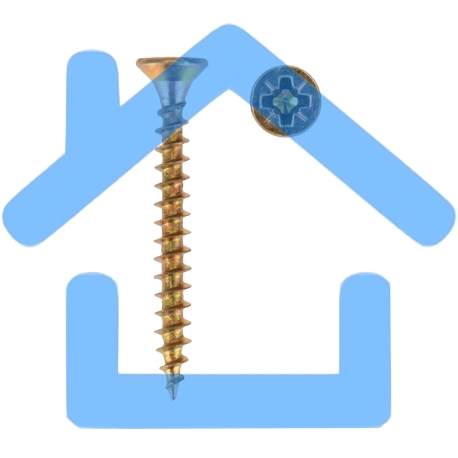 Саморез универсальный KRANZ 4х30, желтый цинк, упаковка поставщика ( 12 000 шт. )-2