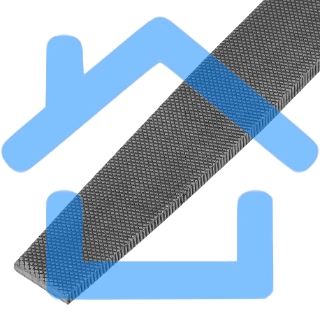 Напильник, 250 мм, плоский, деревянная ручка Сибртех-3