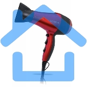 Фен Polaris PHD 2077i 2000Вт красный/черный