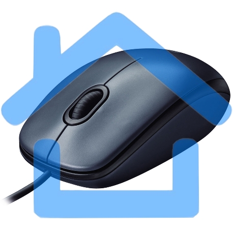 Мышь проводная Logitech M100/100R DARK/GREY (темно-серая/черная), 1000 dpi, USB, кнопки - 3-18