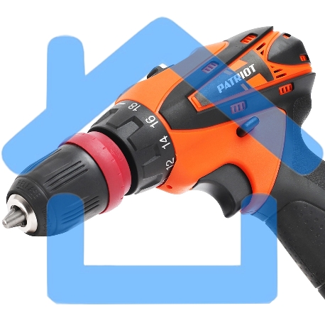 Дрель-шуруповерт Patriot BR 115Li, Аккумуляторная, 16В, 2 АКБ, Кейс-3