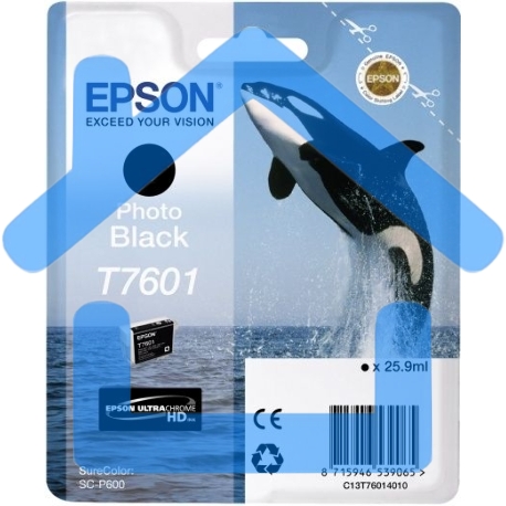 Картридж струйный EPSON C13T76014010 черный фото (26 мл) для SC-P600