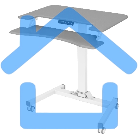 Стол для ноутбука Cactus VM-FDE103 столешница МДФ серый 91.5x56x123см (CS-FDE103WGY)-8