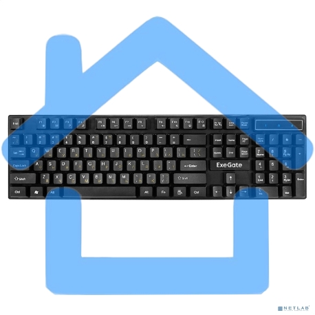 Комплект клавиатура + мышь ExeGate Professional Standard Combo MK110 (клавиатура влагозащищенная 104кл. + мышь оптическая 1000dpi, 3 кнопки и колесо прокрутки, длина кабелей 1,5м; USB, черный, Color Box)-10