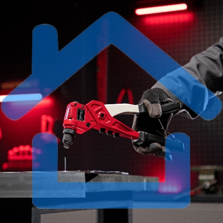 Заклепочник литой Matrix, поворотный, 290 мм, 0-360 заклепки 2,4-3,2-4,0-4,8 мм/, PRO 40547-7