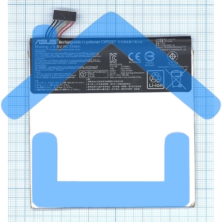 Аккумуляторная батарея C11P1327 для Asus Memo Pad 7 ME170C 3.8V 15Wh