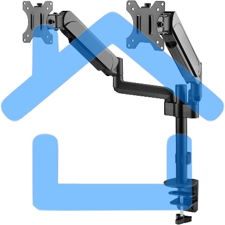 Кронштейн для мониторов ЖК Digma D-MM202D черный 17
