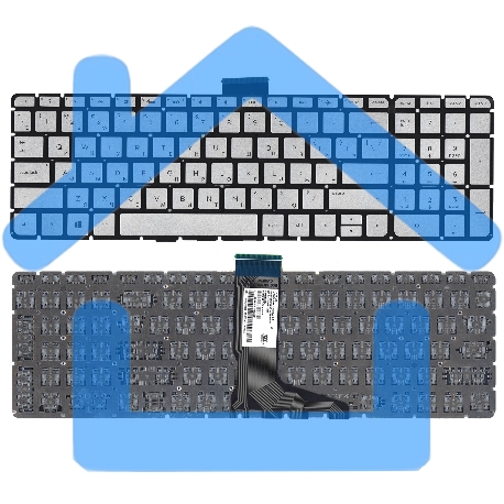 Клавиатура для ноутбука HP Envy X360 15-W серебристая с подсветкой-2