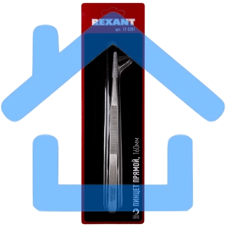 Пинцет прямой 160 мм (блистер) Rexant-3
