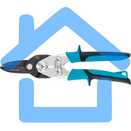 Ножницы по металлу GROSS 78347усиленные 255мм прямой резсталь-СrMo двухкомпонентные рукоятки