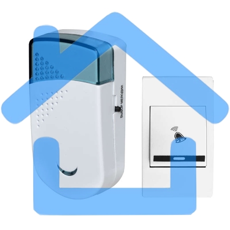 Звонок беспроводной Колибри 32 мел. 100м 2АААх1.5В Тритон КБ-01Б-1