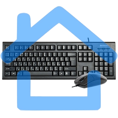 Комплект клавиатура + мышь A4 Bloody KR-8520D / USB/ Wired / черный-5