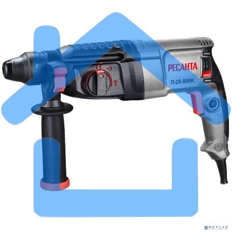 Перфоратор Ресанта П-28-800К патрон:SDS-plus уд.:3.4Дж 800Вт (кейс в комплекте)-1