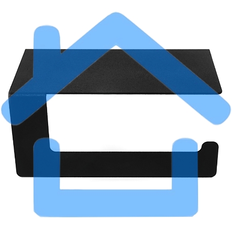 Держатель для туалетной бумаги с полкой хранения Rexant черный-1