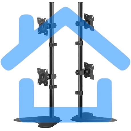 Кронштейн ONKRON D208FS для двух мониторов 13