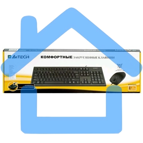 Комплект клавиатура + мышь A4 Bloody KR-8520D / USB/ Wired / черный-4