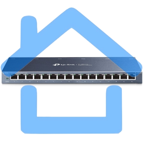 Коммутатор TP-LINK TL-SG116 16-портовый гигабитный настольный коммутатор-1