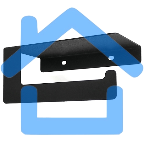 Держатель для туалетной бумаги с полкой хранения Rexant черный-3