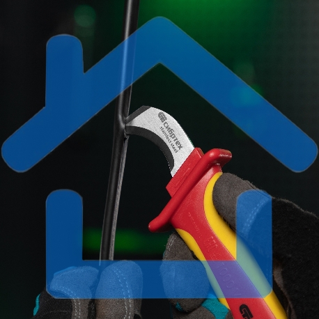 Нож диэлектрический до 1000 В, для снятия оплетки электрокабелей СИБРТЕХ-3