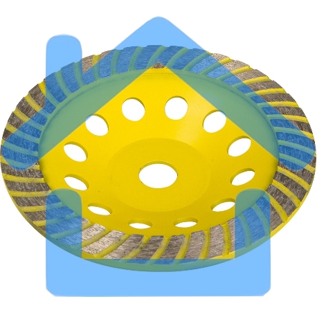 Чашка шлифовальная STAYER PROFESSIONAL 33380-180 алмазная сегментированная выс.22.2мм 180мм