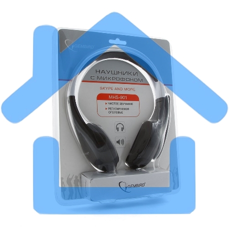 Наушники Gembird MHS-901 Гарнитура стерео черный/белый-1
