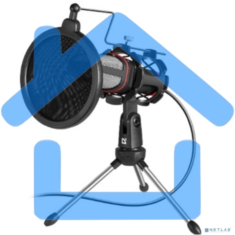 Микрофон Defender Forte GMC 300 3,5 мм, провод 1.5 м 64630-1