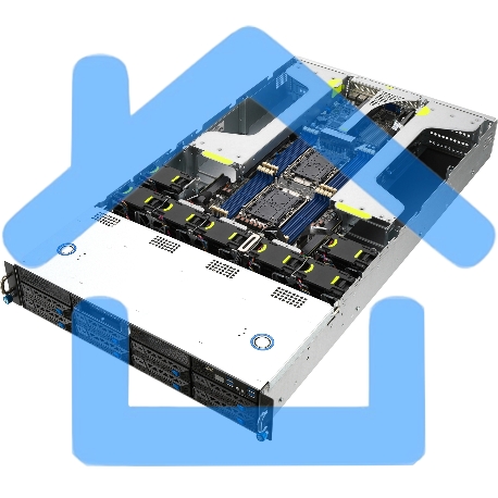 Серверная платформа Asus ESC4000-E10 up to 205W, 2x SFF8643 on the backplane, 2x 1600W PSU, (274285)-10